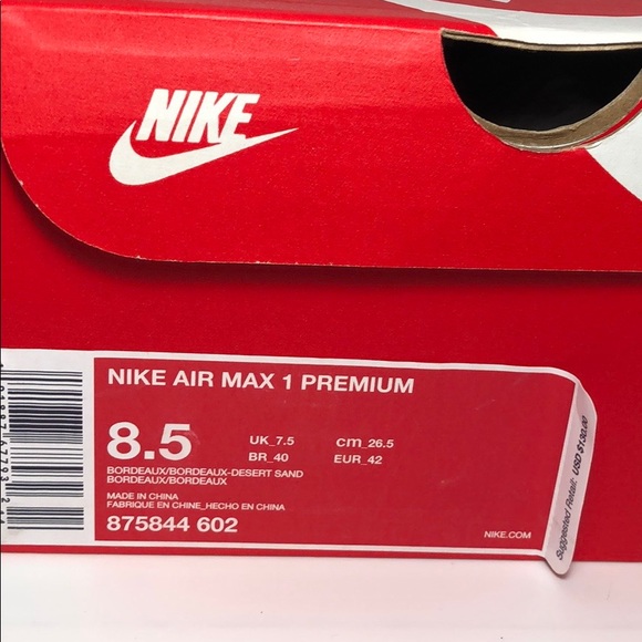 Nike Air Max 1 Premium Men Women - Picture 6 of 6